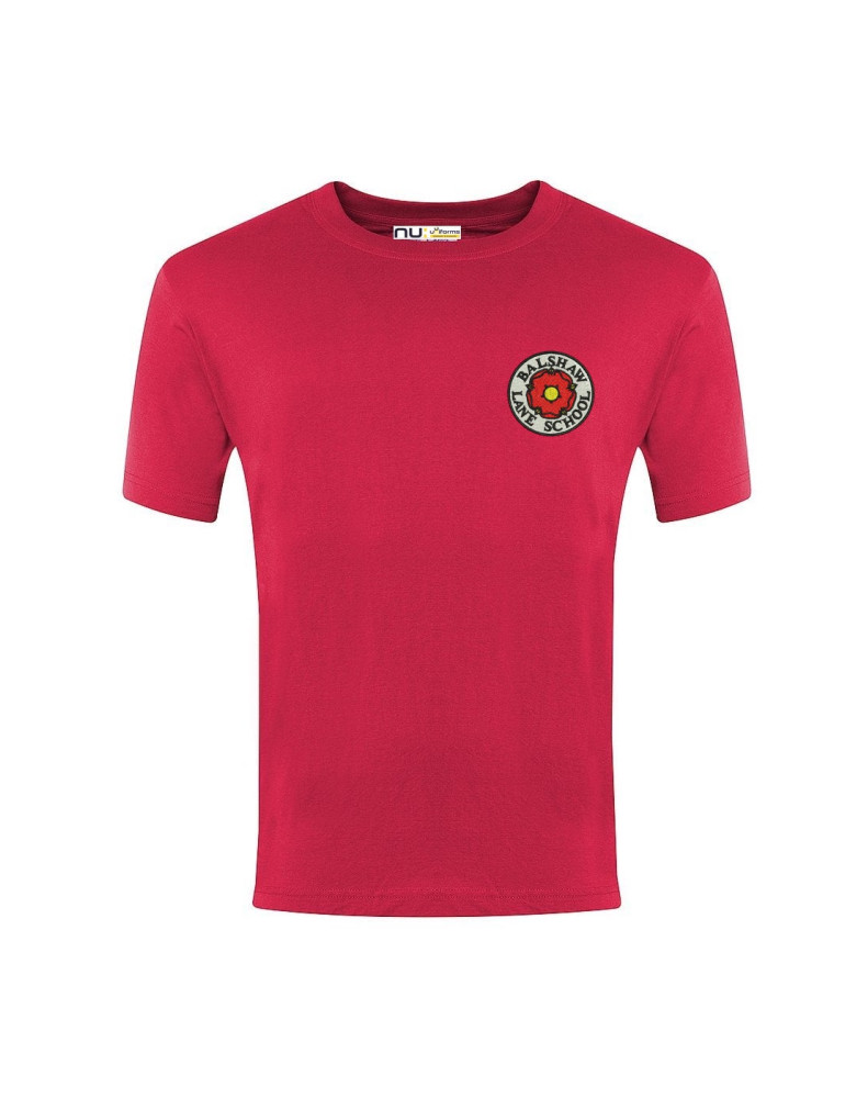 Balshaw Lane Red P.E. T-Shirt 